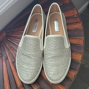 I.N.C. rhinestone slip ons